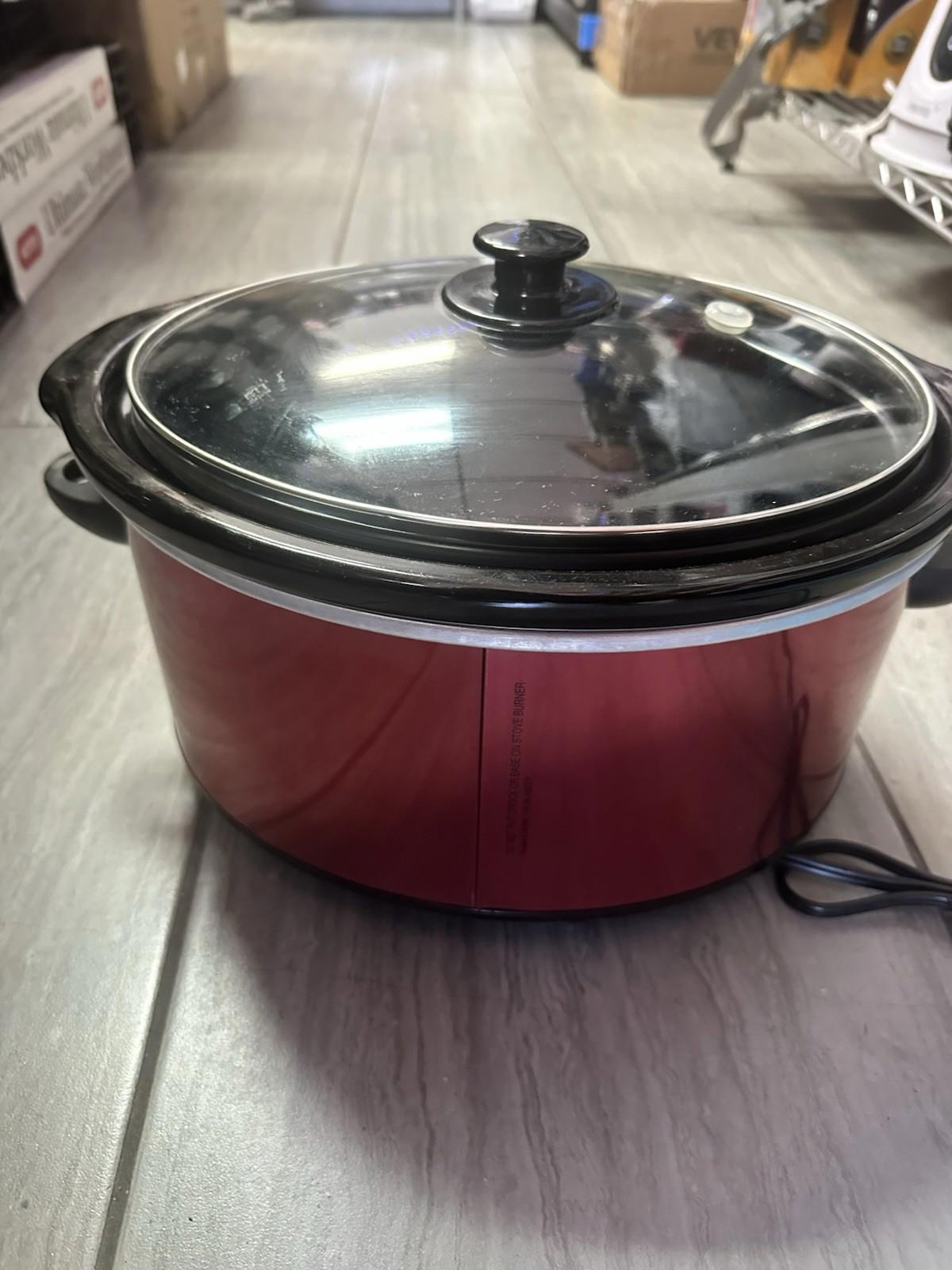Hamilton Beach Slow Cooker Lid Latch 5Qt Model 33155 red