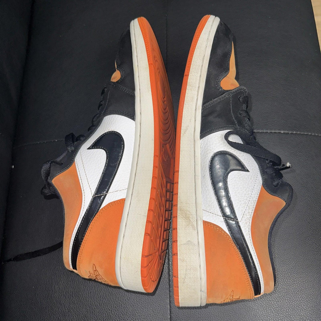Nike Air Jordan 1 Low Shoes Mens Size 13 Orange 553558-128