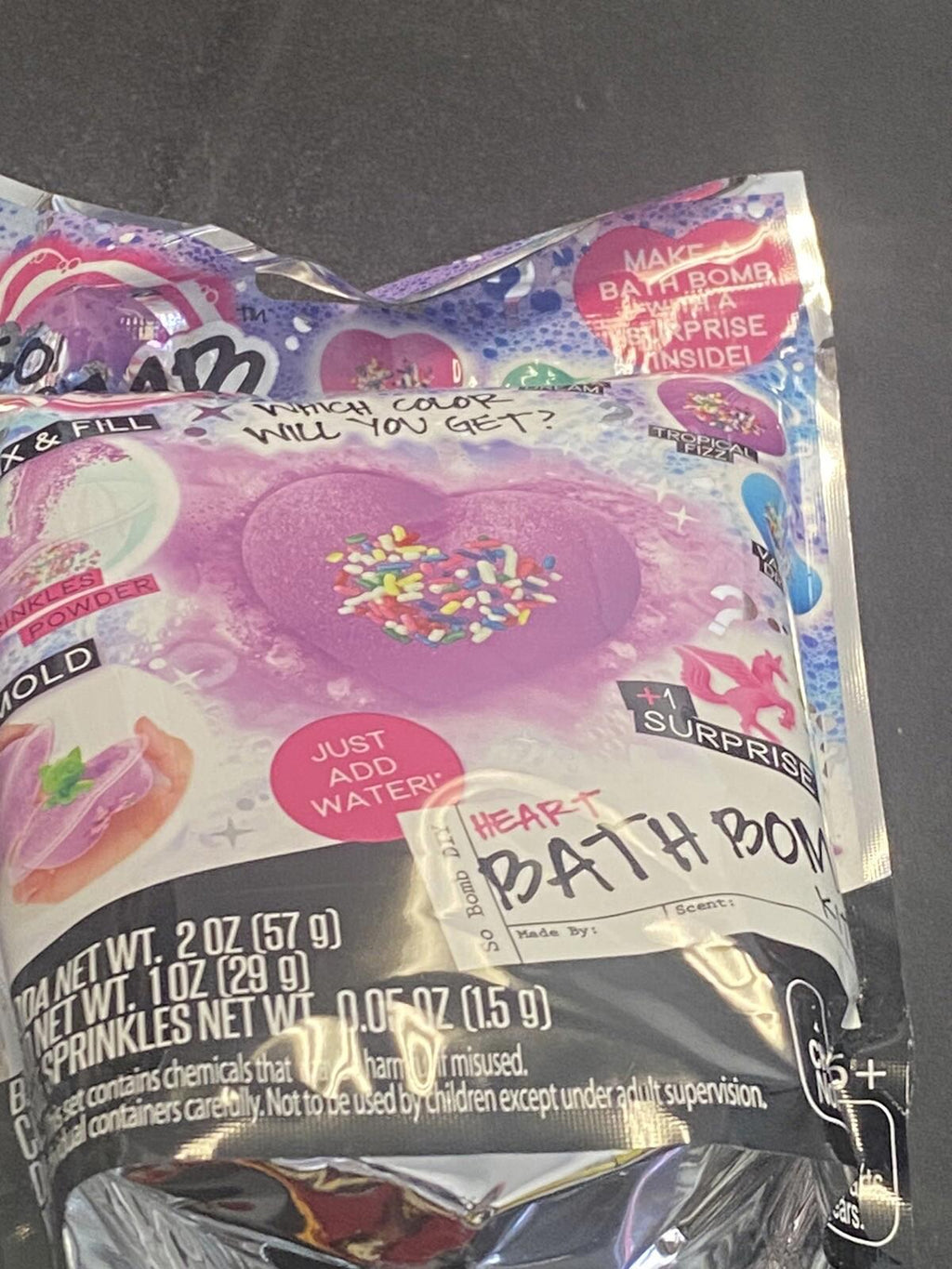 So Bomb DIY Kit Heart Bath Bomb Kit With Surprise Ages 6+New