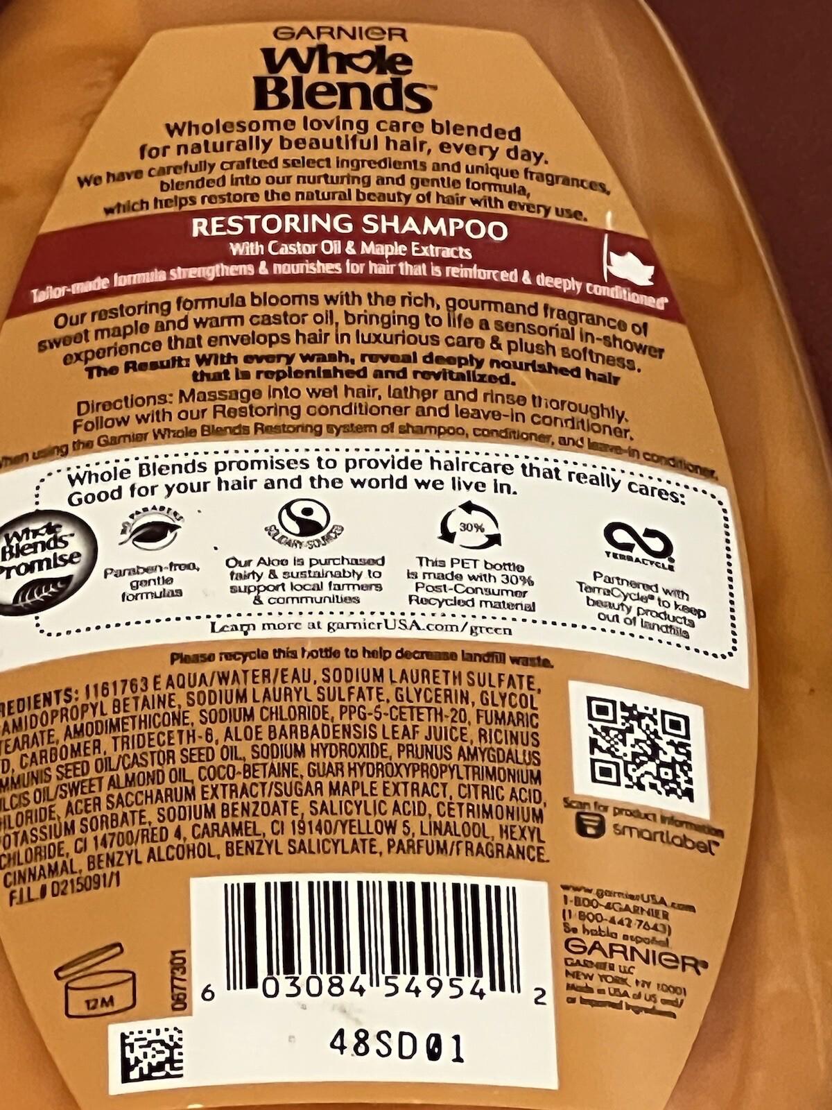 Garnier Whole Blends Restoring Conditioner, Maple Remedy