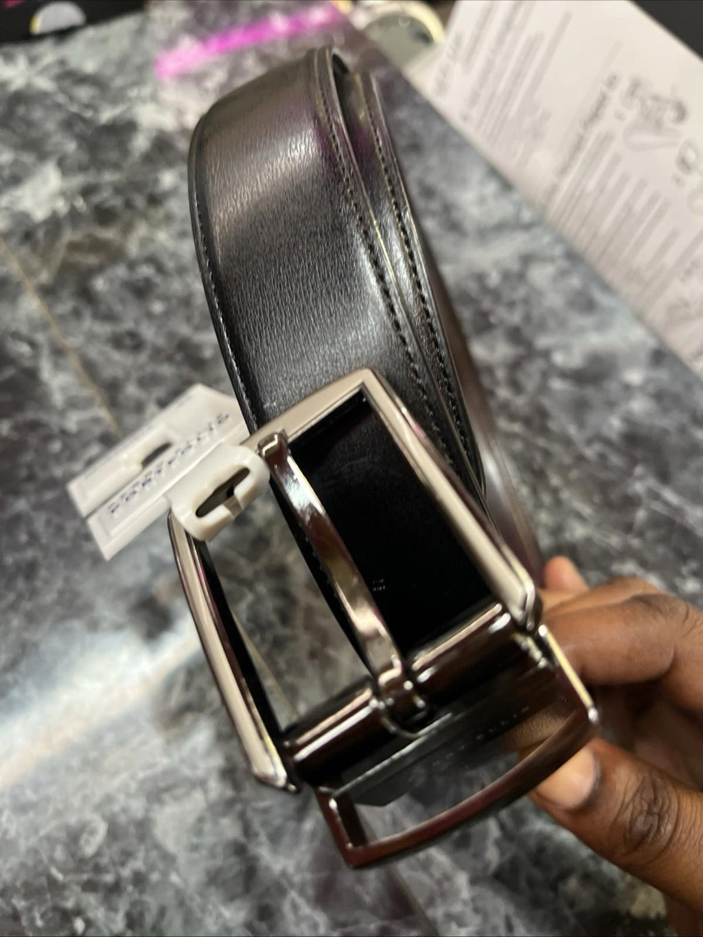 Perry Ellis Portfolio Reversable 36 Single Stitch Belt