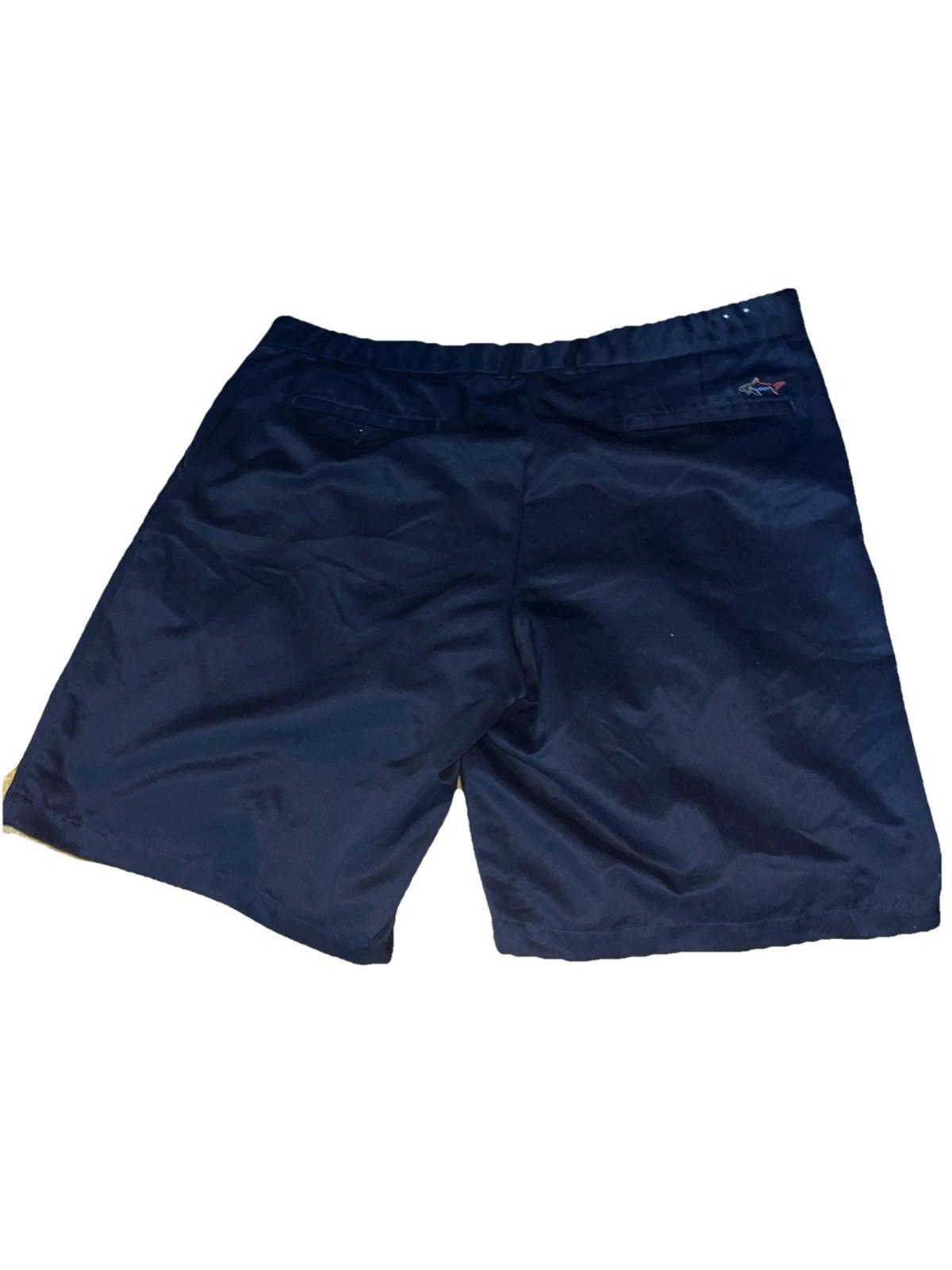 Greg Norman Golf Shorts Blue 42 Flat Front Belt Loop Pockets