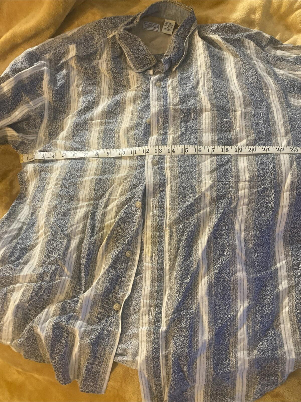 Vtg Bugle Boy XL Striped Button Down Long Sleeve Shirt