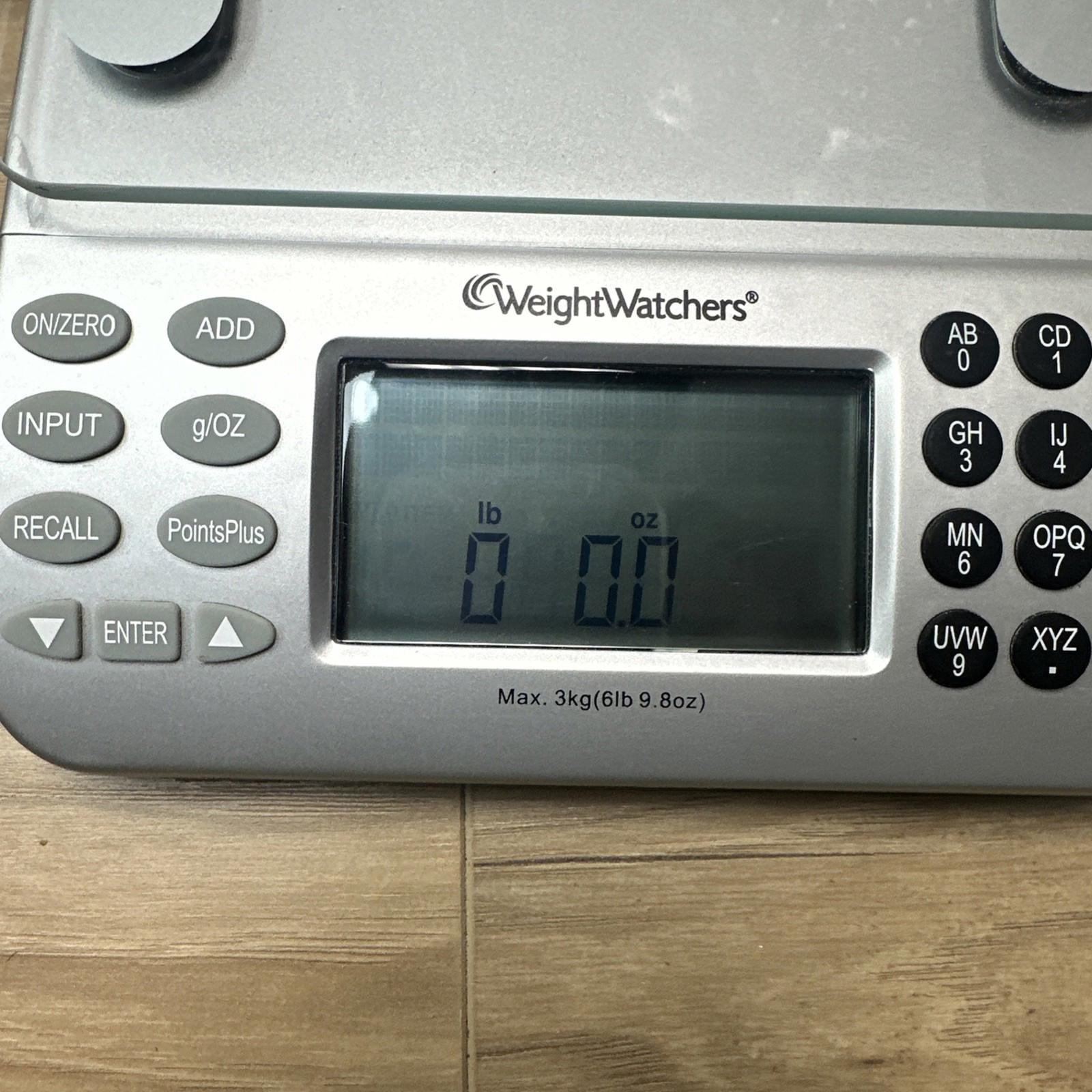 Weight Watchers Digital Food Scale Max 3 KG/6lb 9.8oz points