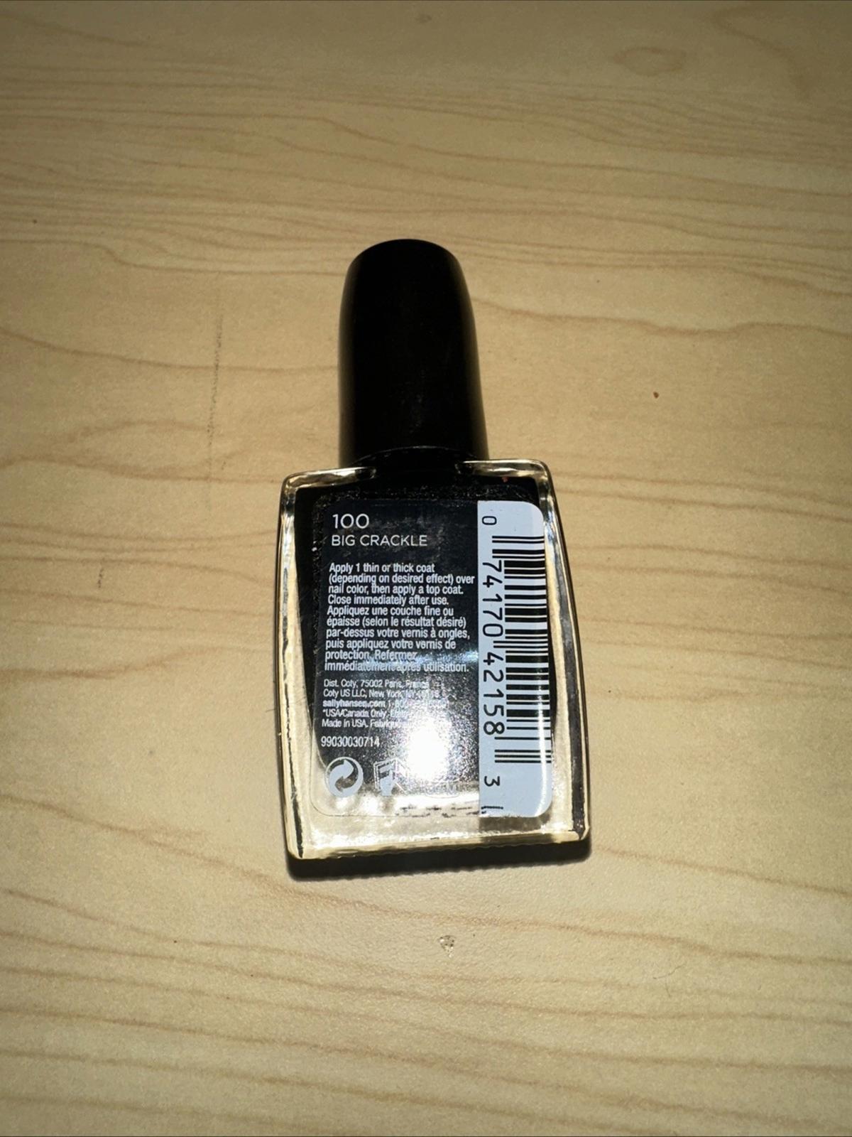 Sally Hansen Big Crackle Nail Polish, 0.4 fl oz Smoke Effect