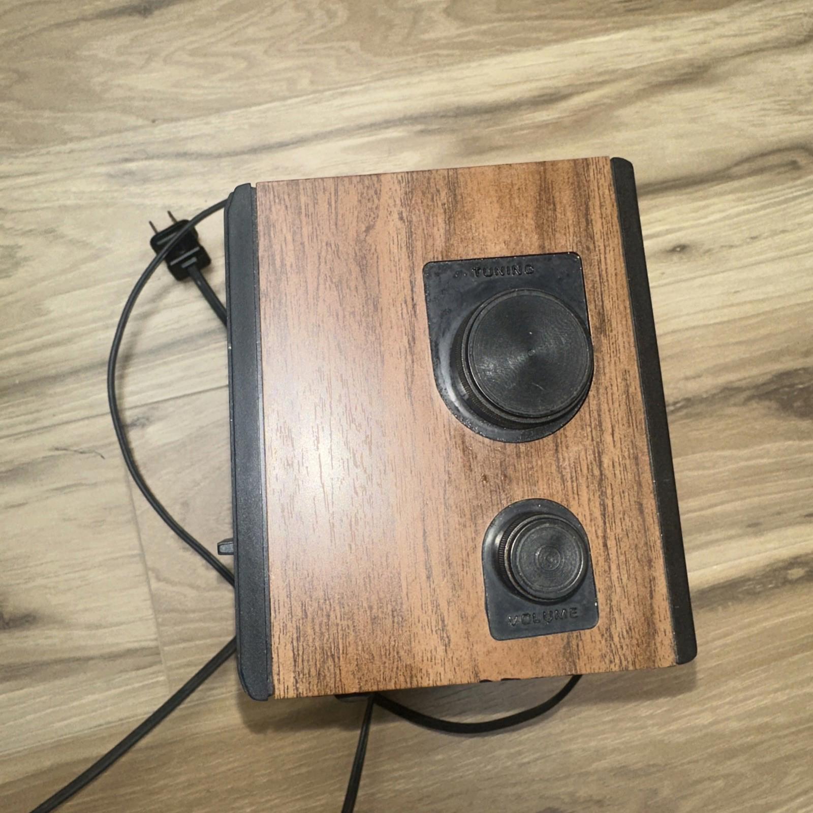 Vintage GE 7-4115B AM/FM Radio Walnut Grain Tested Working