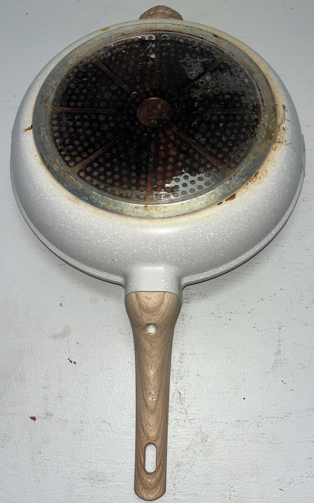WOODSTONE Skillet Frying Pan 12”Heavy Duty Nonstick 2 Handle