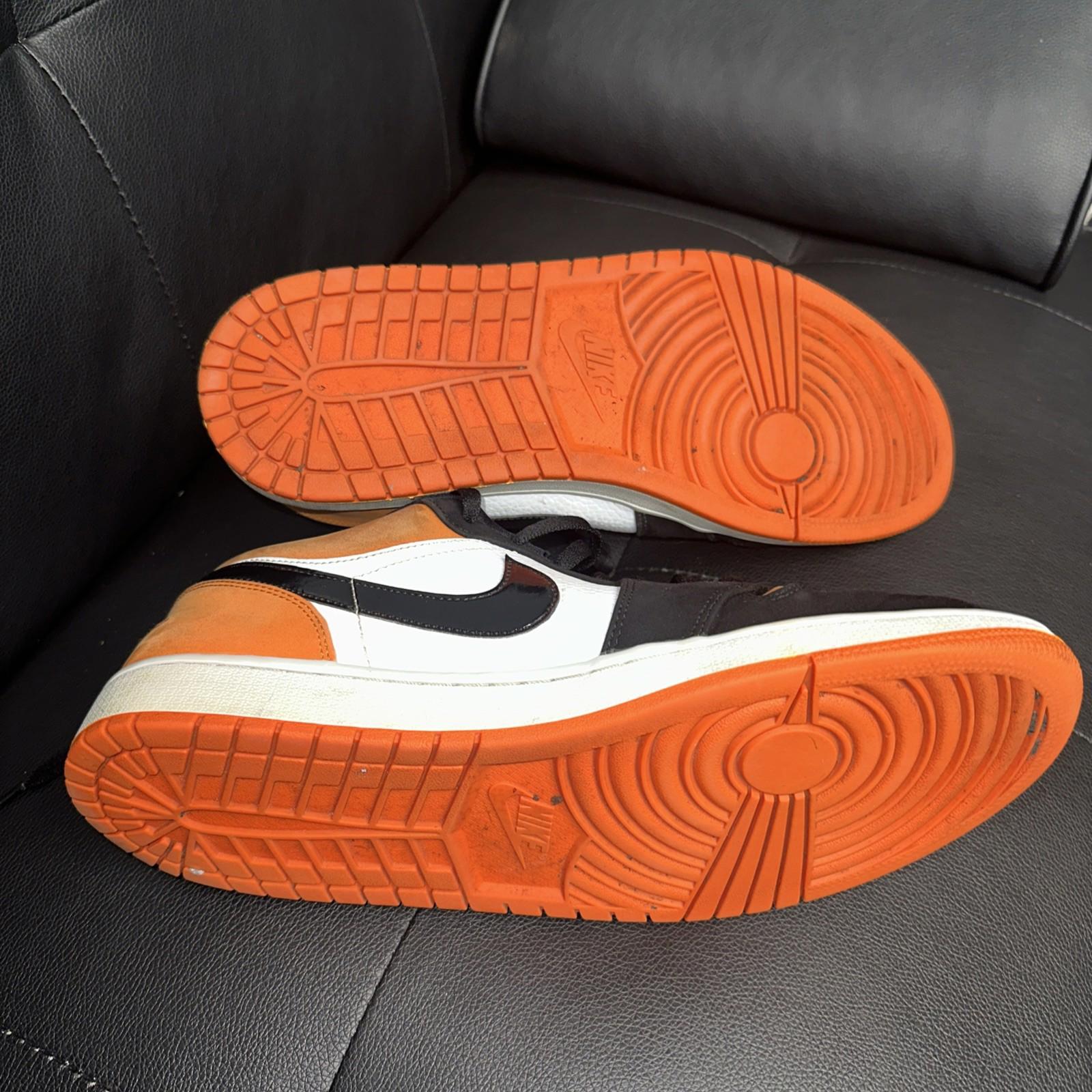 Nike Air Jordan 1 Low Shoes Mens Size 13 Orange 553558-128