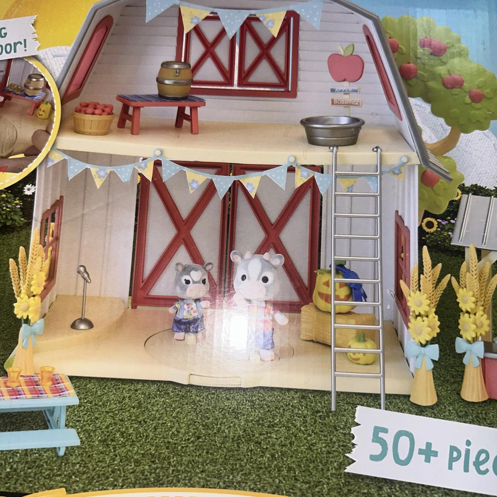 Honey Bee Acres Harvest Festival Playset Barn Over 50 Pieces