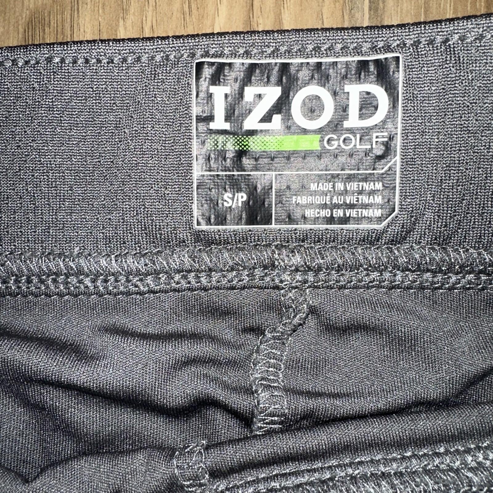 Izod Golf Gray White Drawstring Elastic Skort Size Small