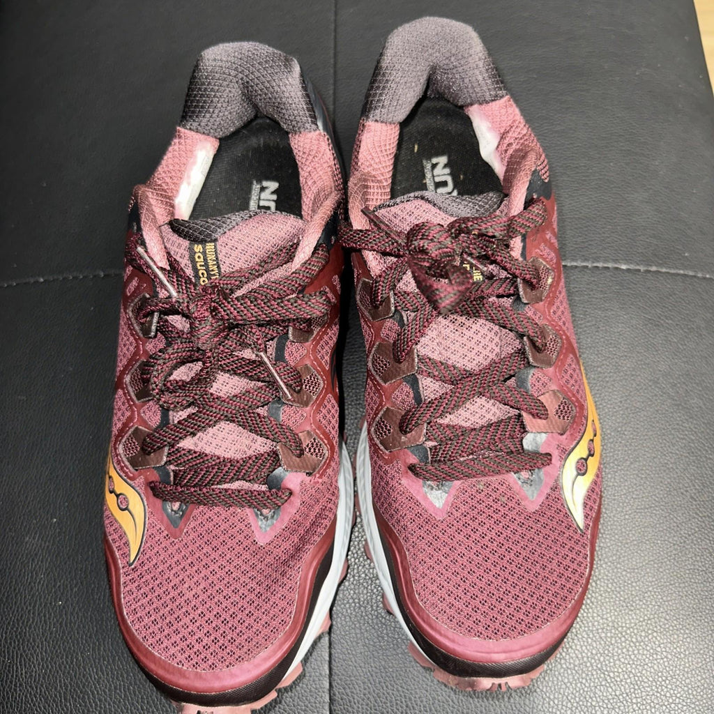 Saucony Women Everun Maroon Trail Running Hiking Shoe Size 9