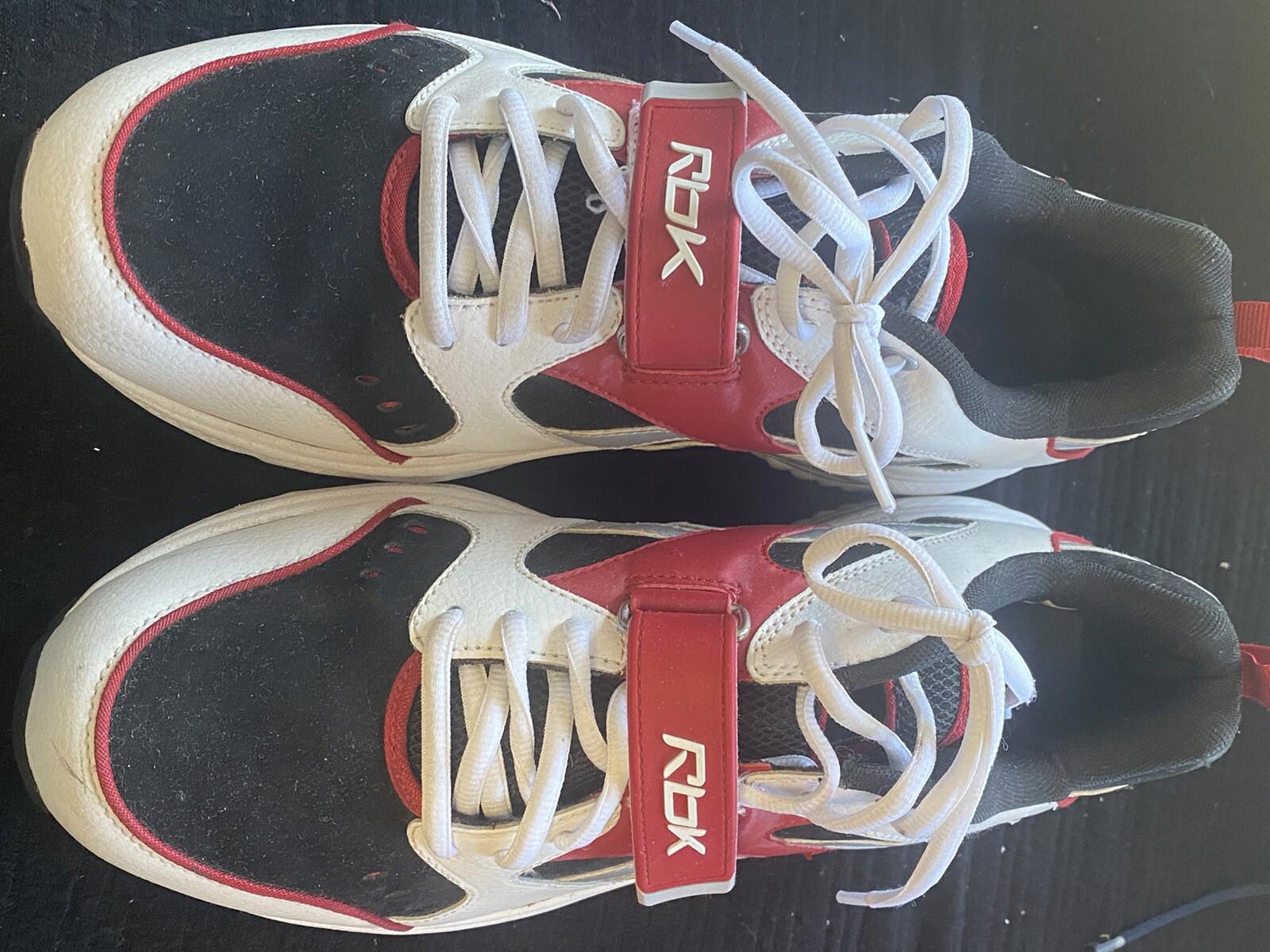 Reebok RB-704 FLU 2-177611 red black white shoes Size 12