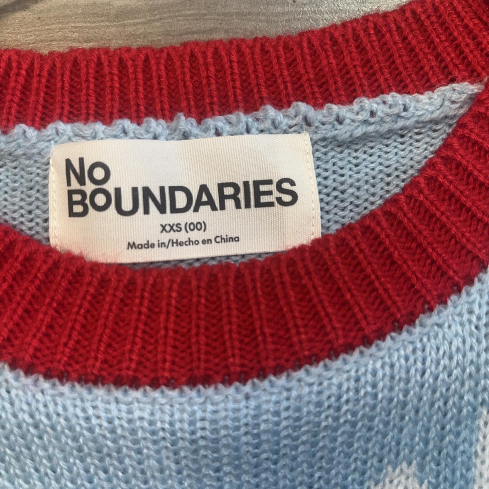 No Boundaries Ugly Christmas Sweater Holiday Spirit XXS