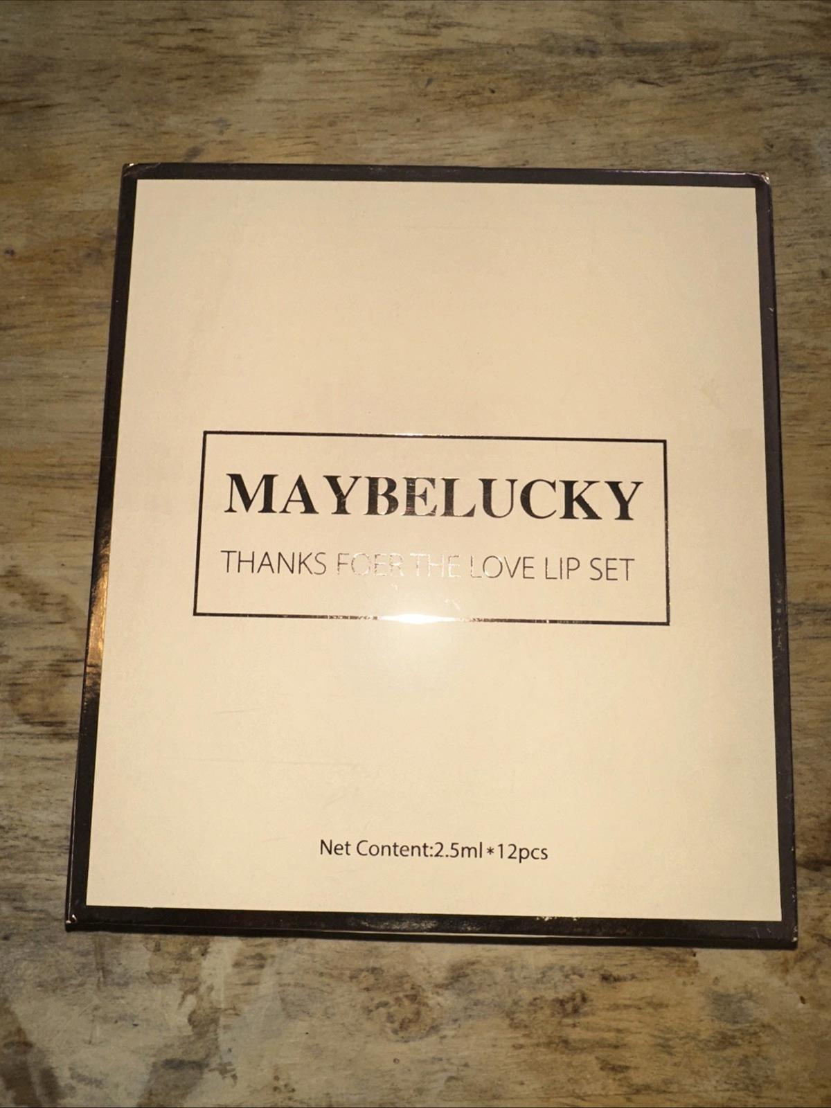 Maybelucky Thanks Foer The Love Lip Set 12 Pc Lip Set