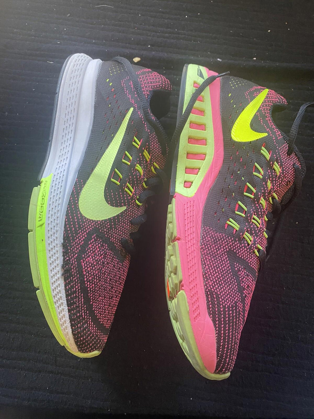 Nike Air Zoom Structure 8 Pink Power Ghost Green Black Volt