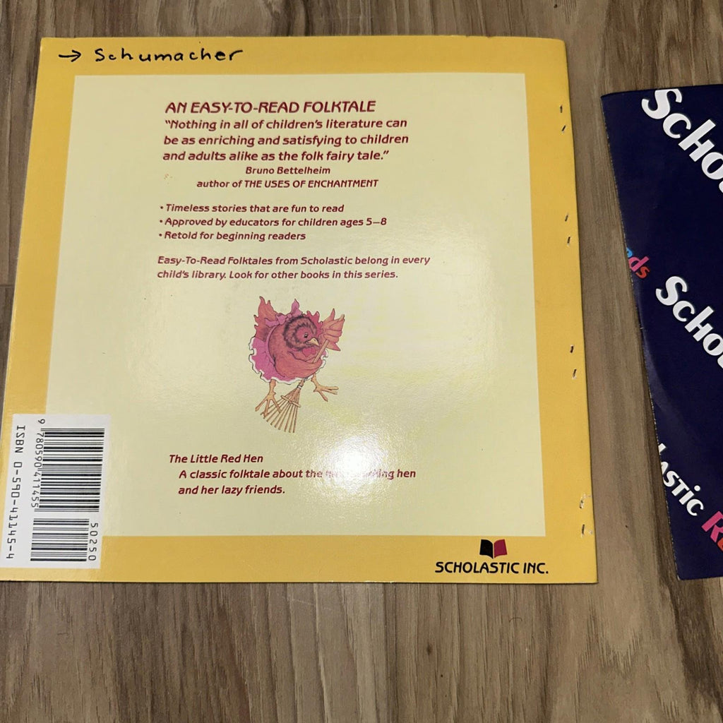 The Little Red Hen Book And Vinyl Record 45