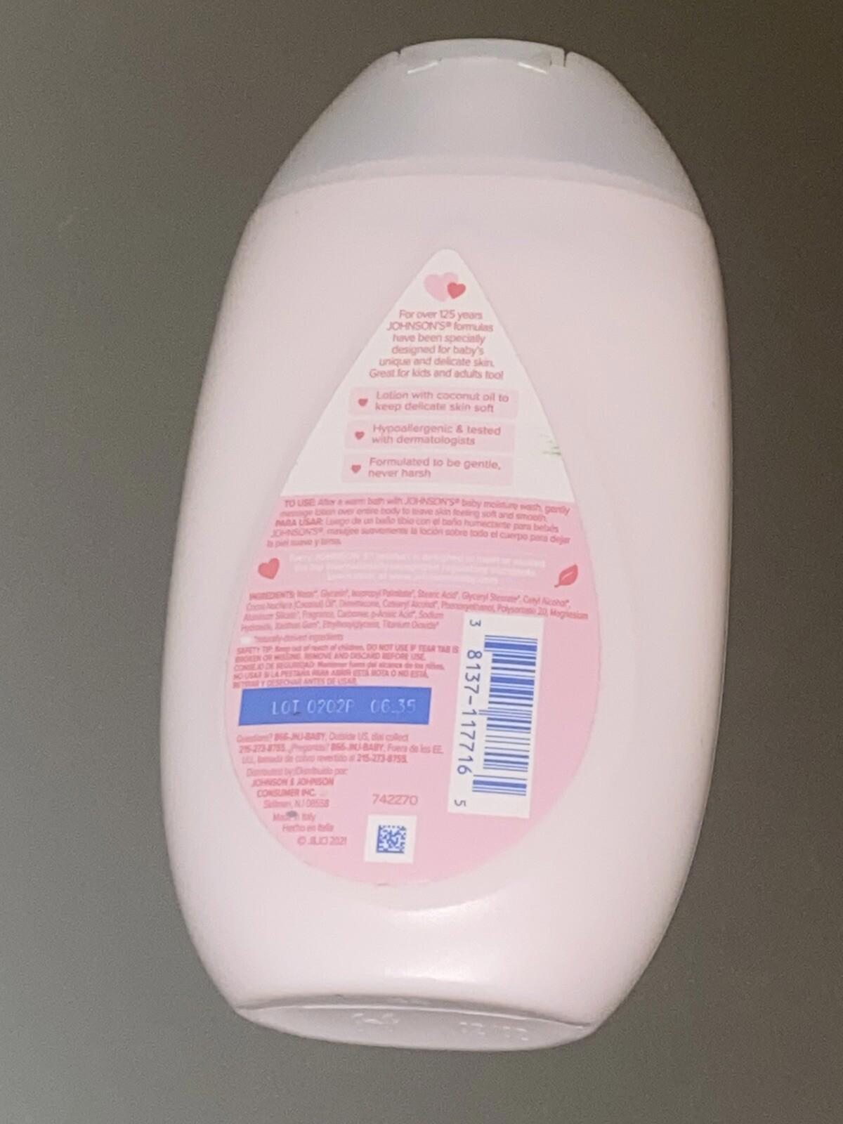Johnsons Baby Lotion with Coconut Oil; Hypoallergenic; 10.2