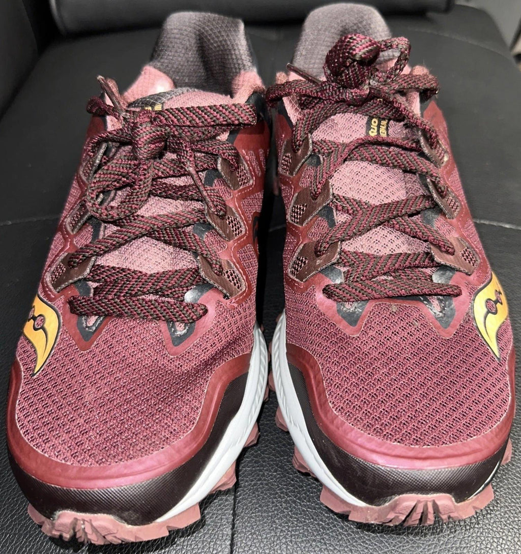 Saucony Women Everun Maroon Trail Running Hiking Shoe Size 9