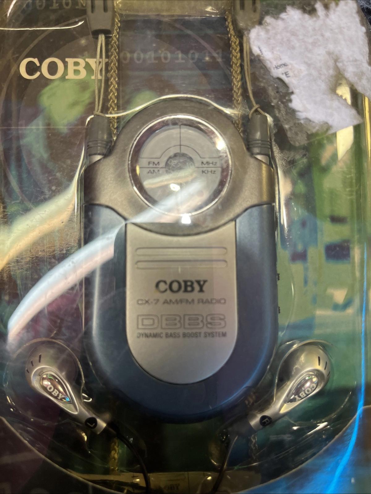 COBY CX-7 Mini AM/FM Pocket Portable Radio w/ Neck Strap