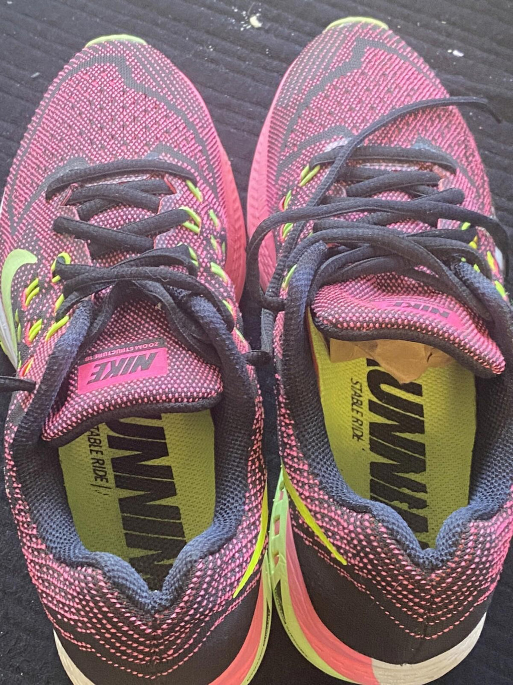 Nike Air Zoom Structure 8 Pink Power Ghost Green Black Volt