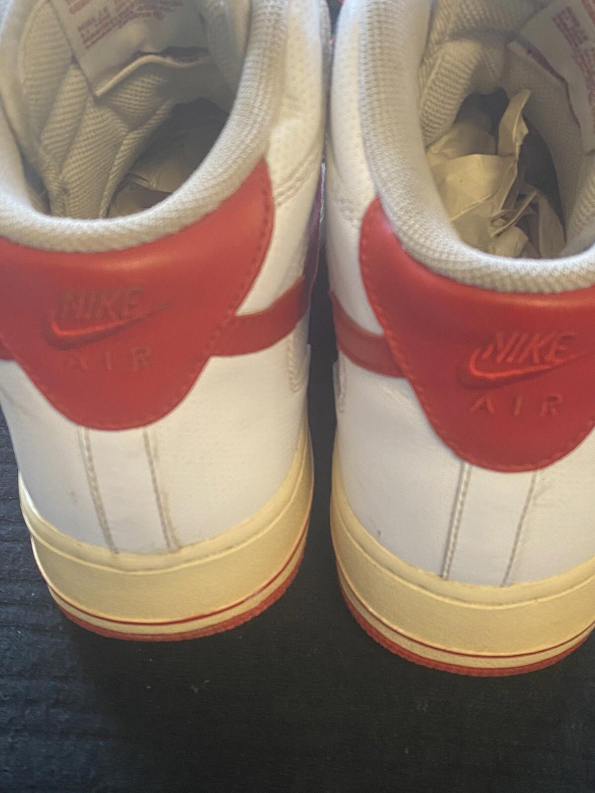 NIKE AIR FORCE 1 MID '07 Size 11 315123105 White/Red Jordan