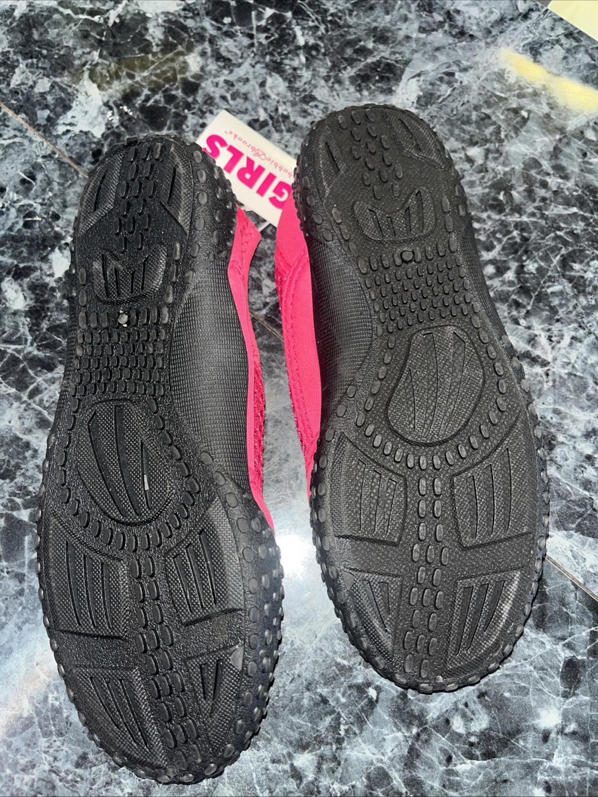 NWT Bobbie Brooks Girl's Mesh Water Shoes - SIZE 1 Pink
