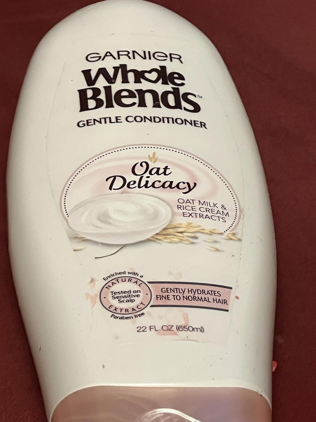 NEW~Garnier Whole Blends Oat Delicacy~Gentle Shampoo~22 oz