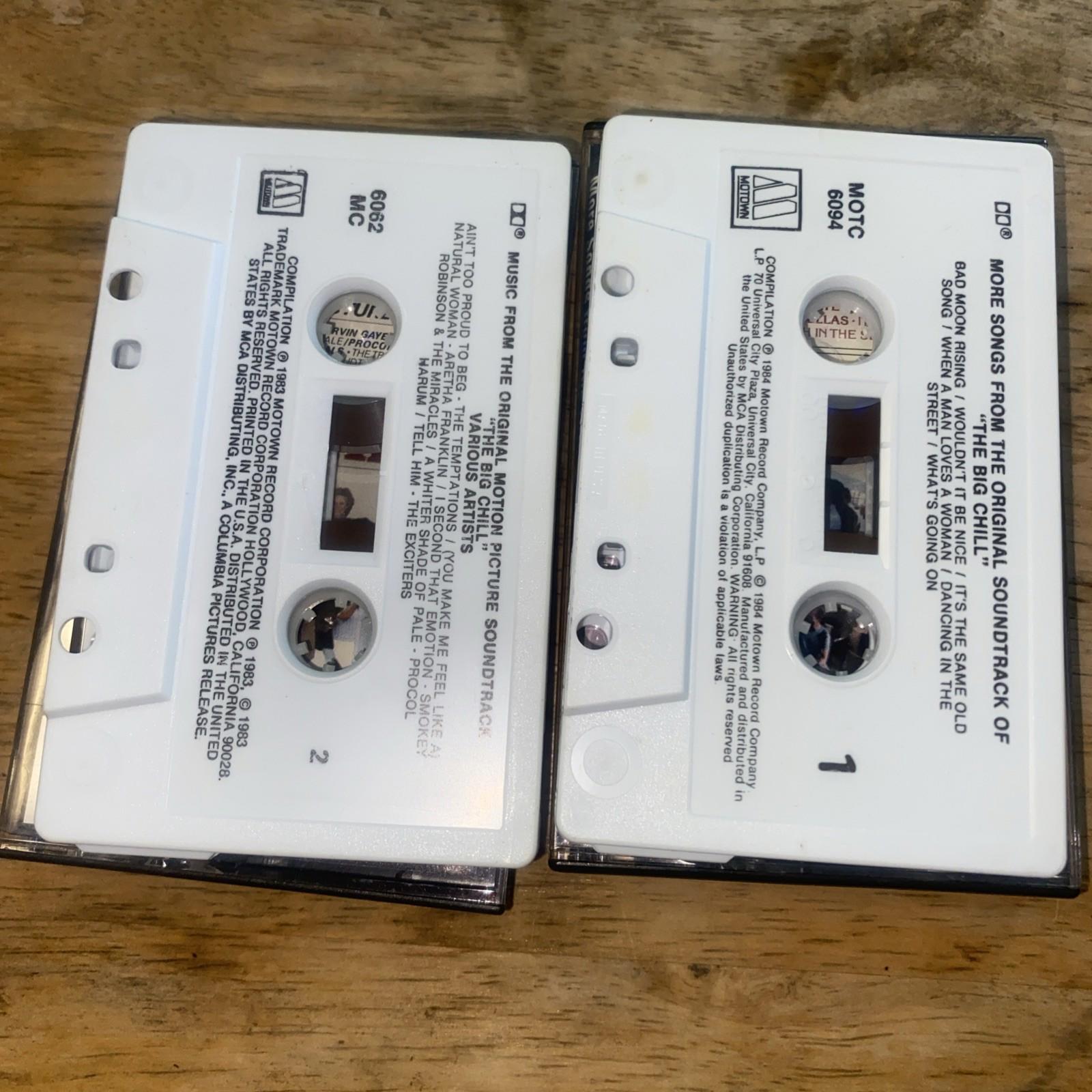 The Big Chill Soundtrack Cassette Tape Lot of 2