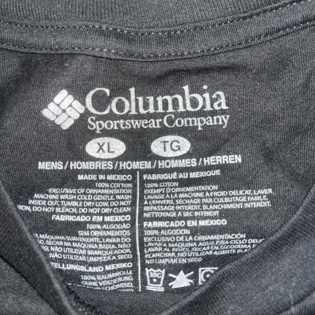 Columbia T-Shirt Black Short Sleeve Men’s Size XL