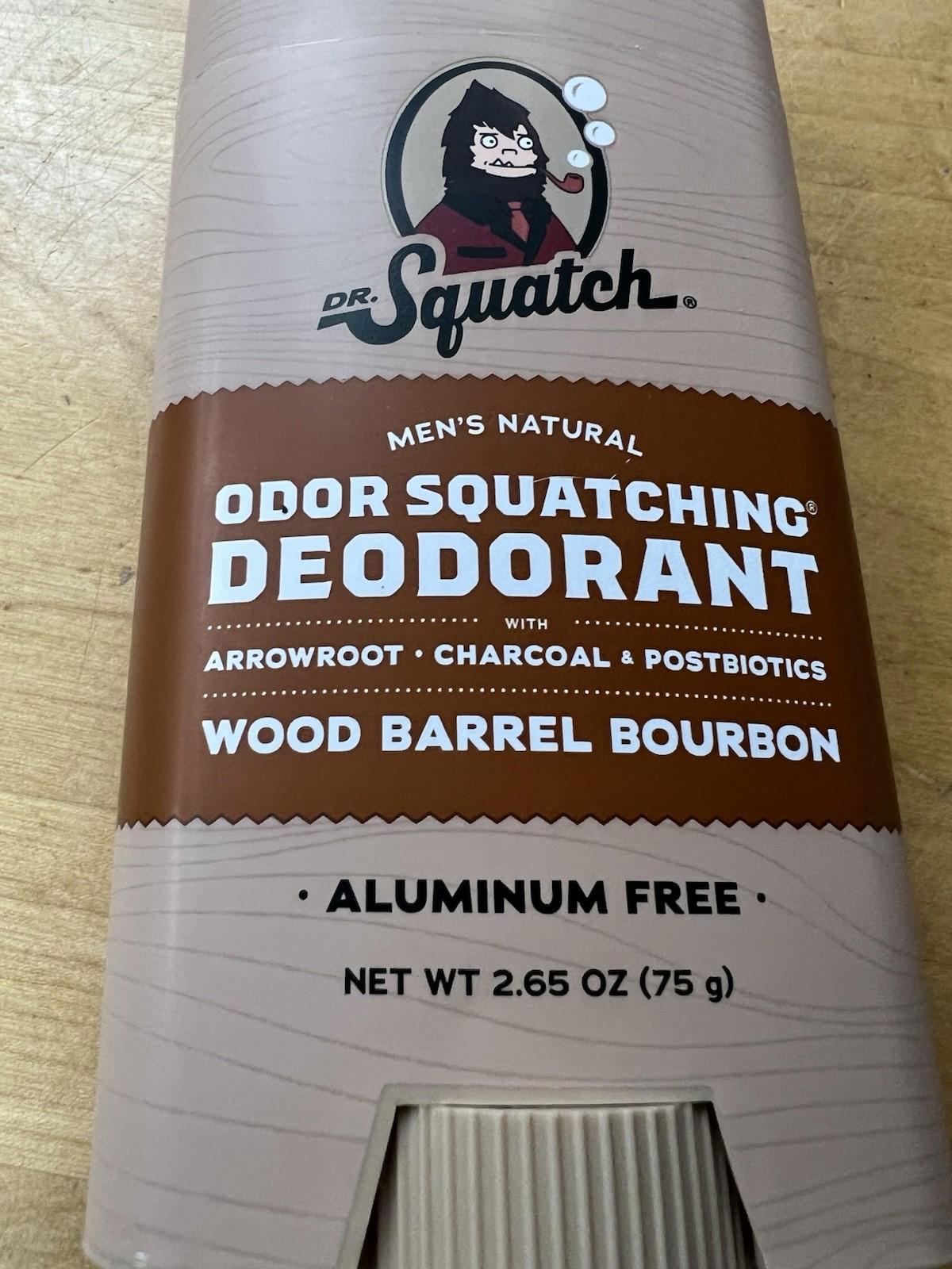 Dr. Squatch Wood Barrel Bourbon Deodorant 2.65 oz