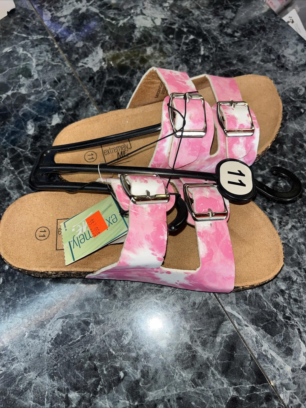 NWT Extremely Me Kids Pink Sandals Size 11