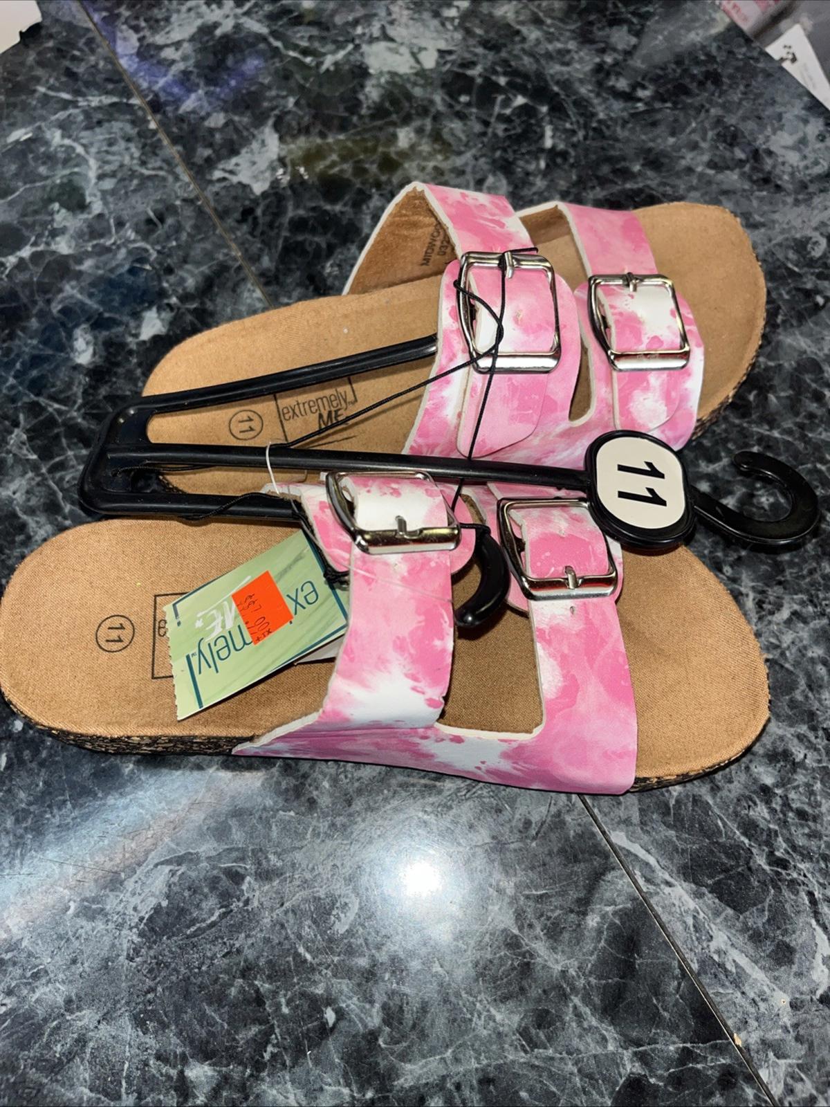 NWT Extremely Me Kids Pink Sandals Size 11