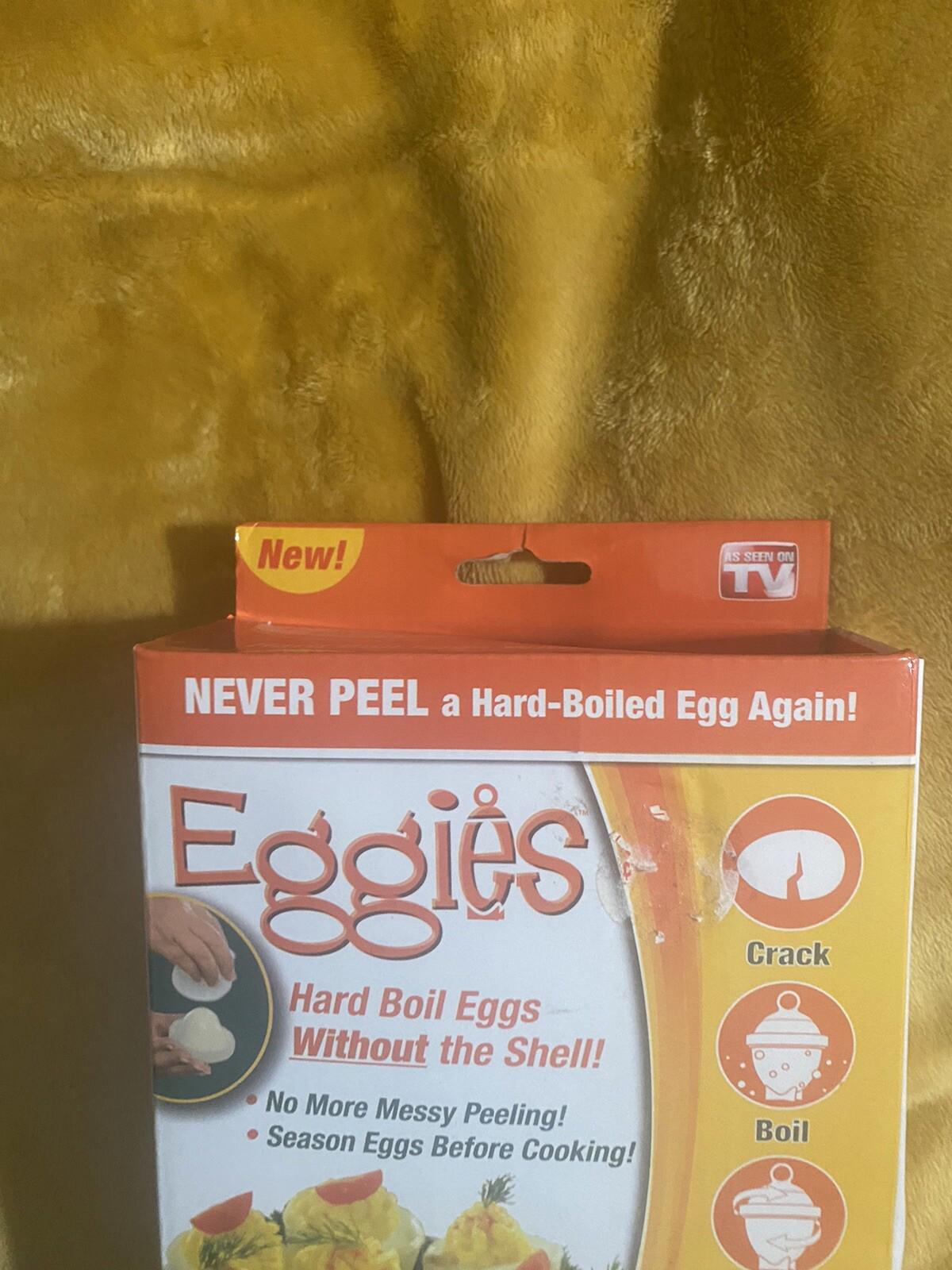 NEW Eggies Hard Boil Egg Cooker (6) with Bonus Egg White