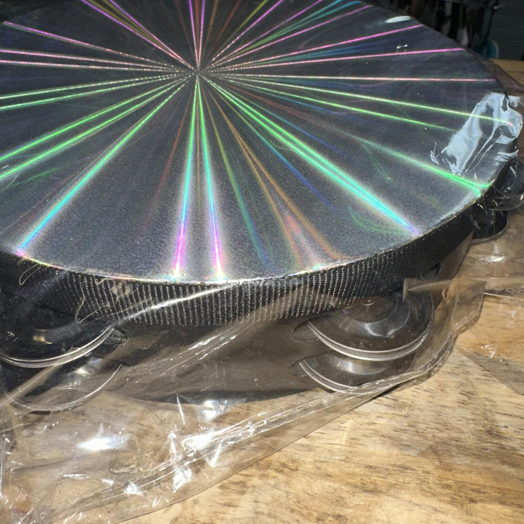 Tambourine 8" Double Row Jingles Synthetic Head Prismatic