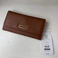 Time Tru Brown Faux Leather Clutch Organizer