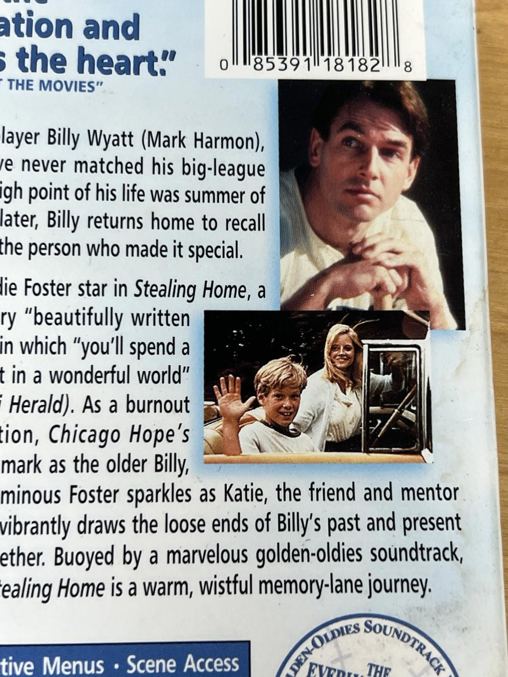 Stealing Home DVD. Mark Harmon, Jodie Foster