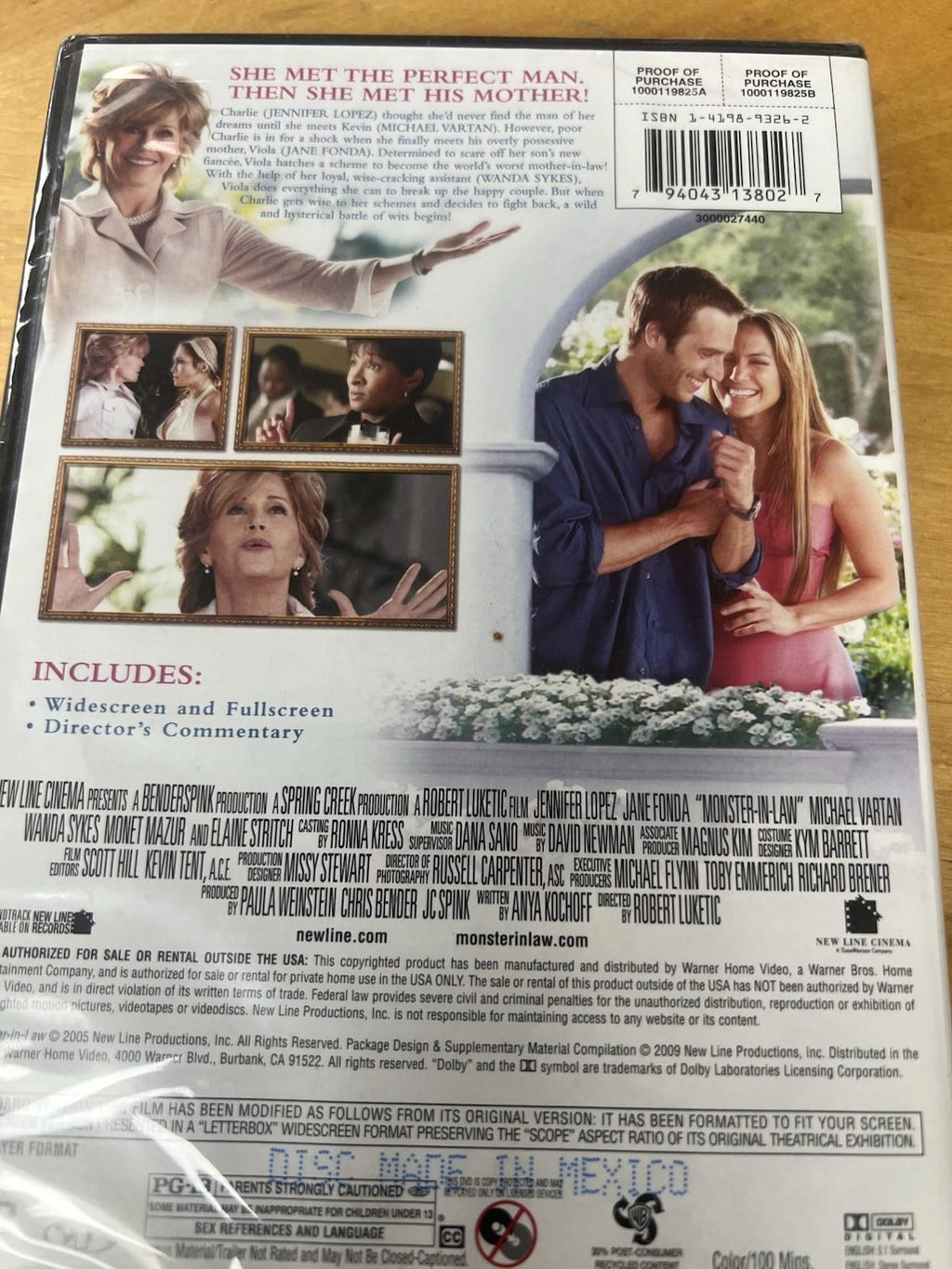 Monster-in-Law (DVD, 2009) BRAND NEW SEALED