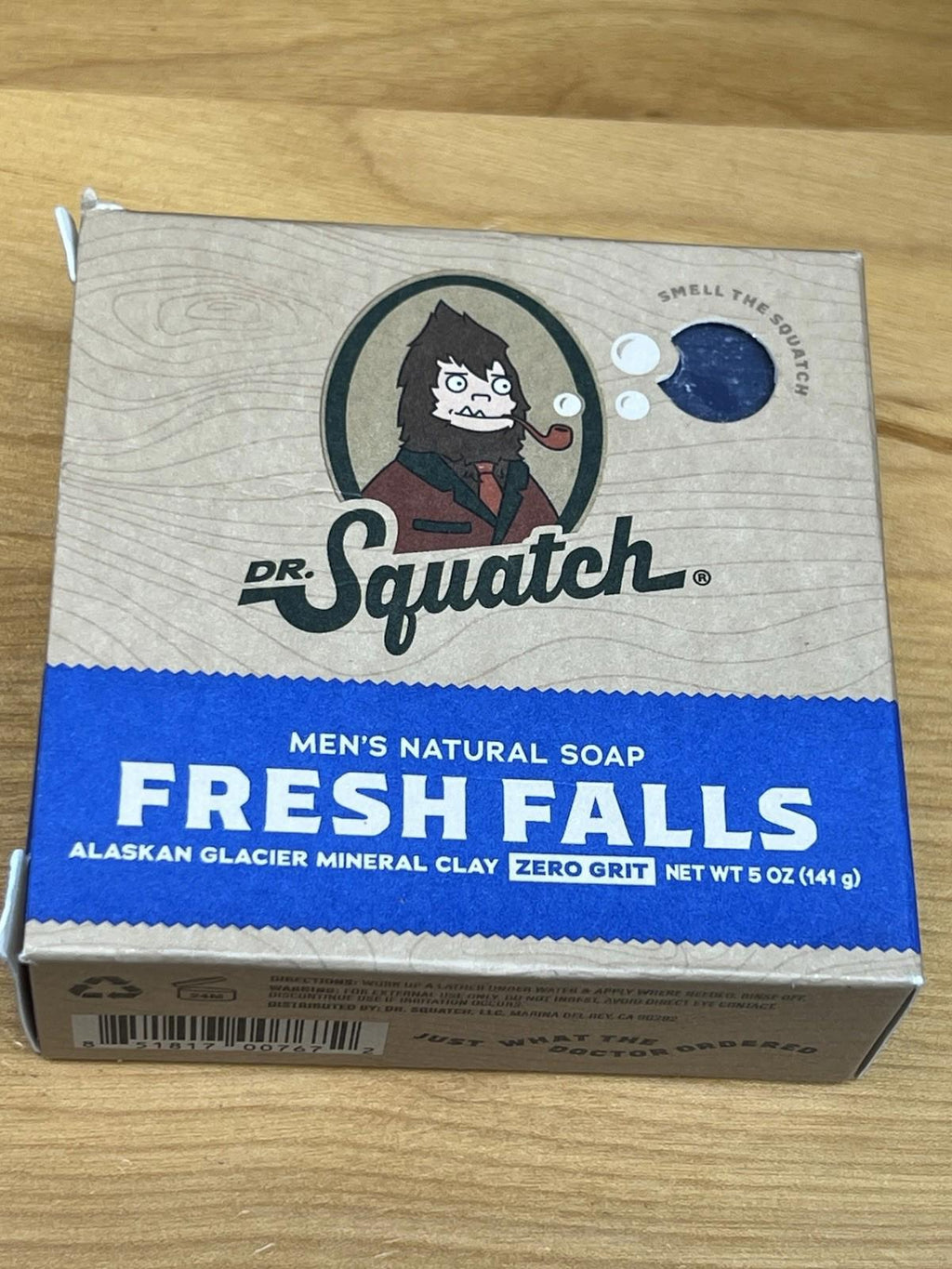 Dr Squatch Men's Natural Soap Fresh Falls 5 oz bar