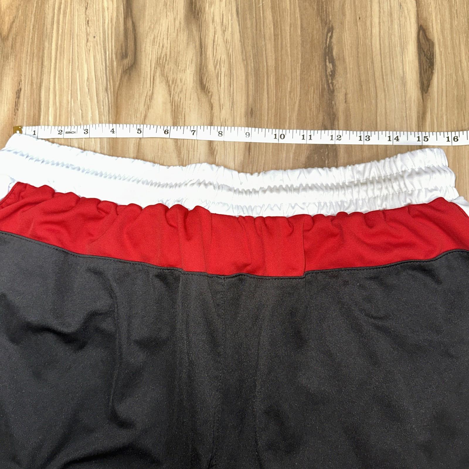NBA Red Black White Team Issued Houston Rockets Shorts XL