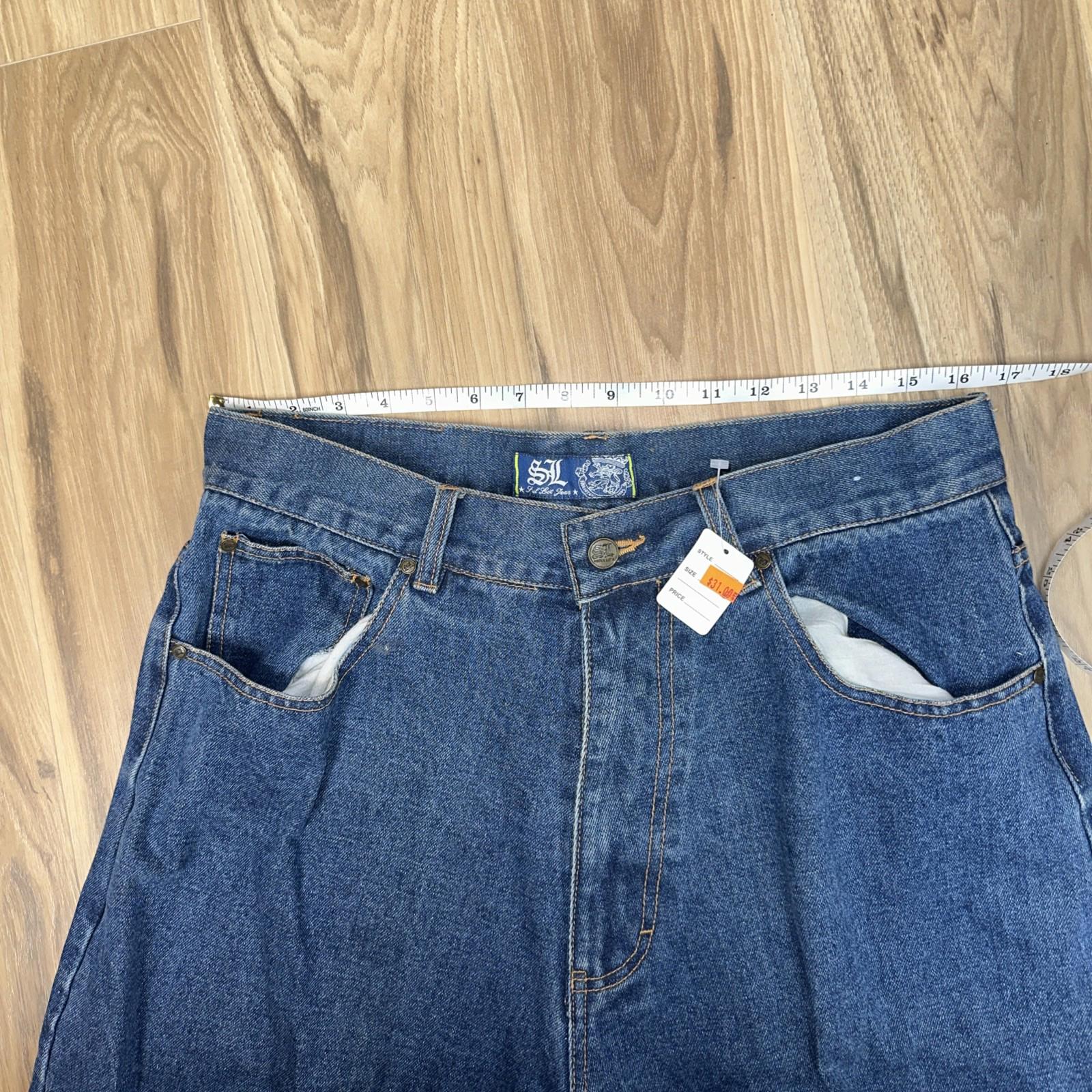 Vintage NBA Miami Heat Shaq Patch Jean Denim Shorts 34 Y2K