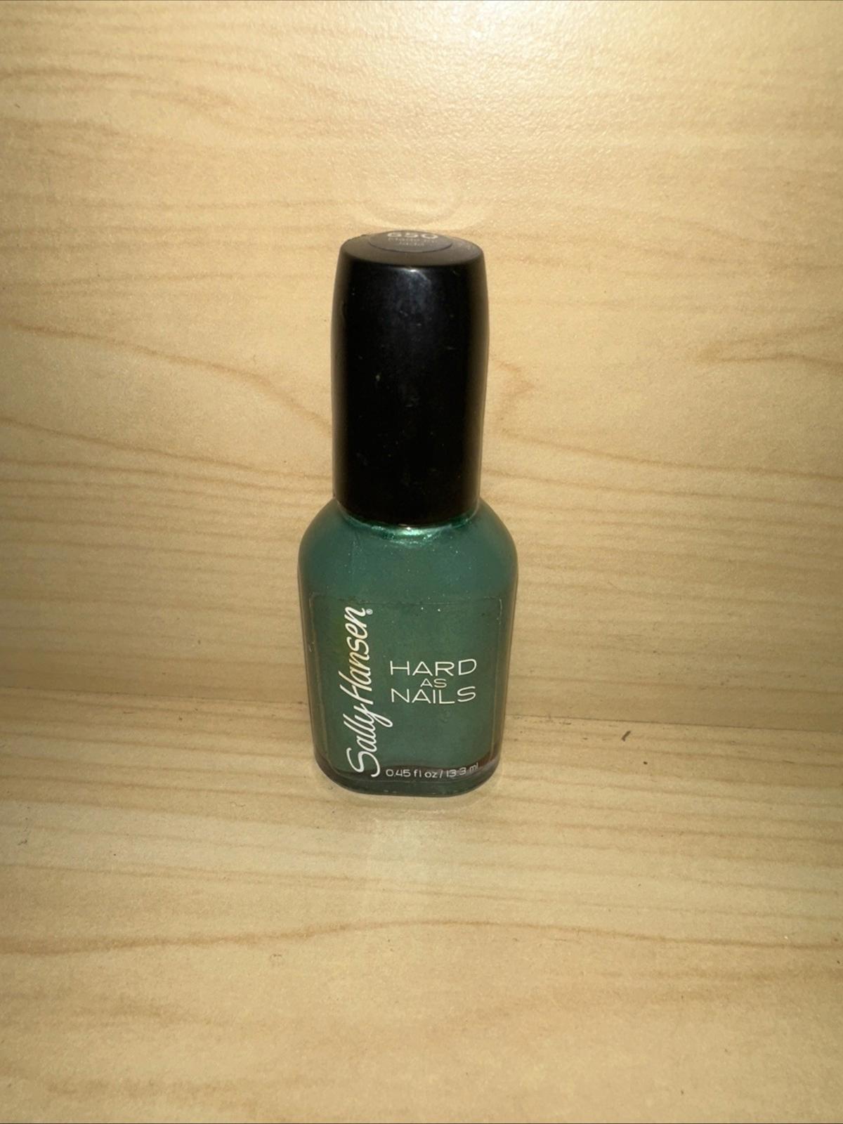 Nail Polish Sally Hansen Hard as Nails - 650 Made in Jade - NEW Green Metallic