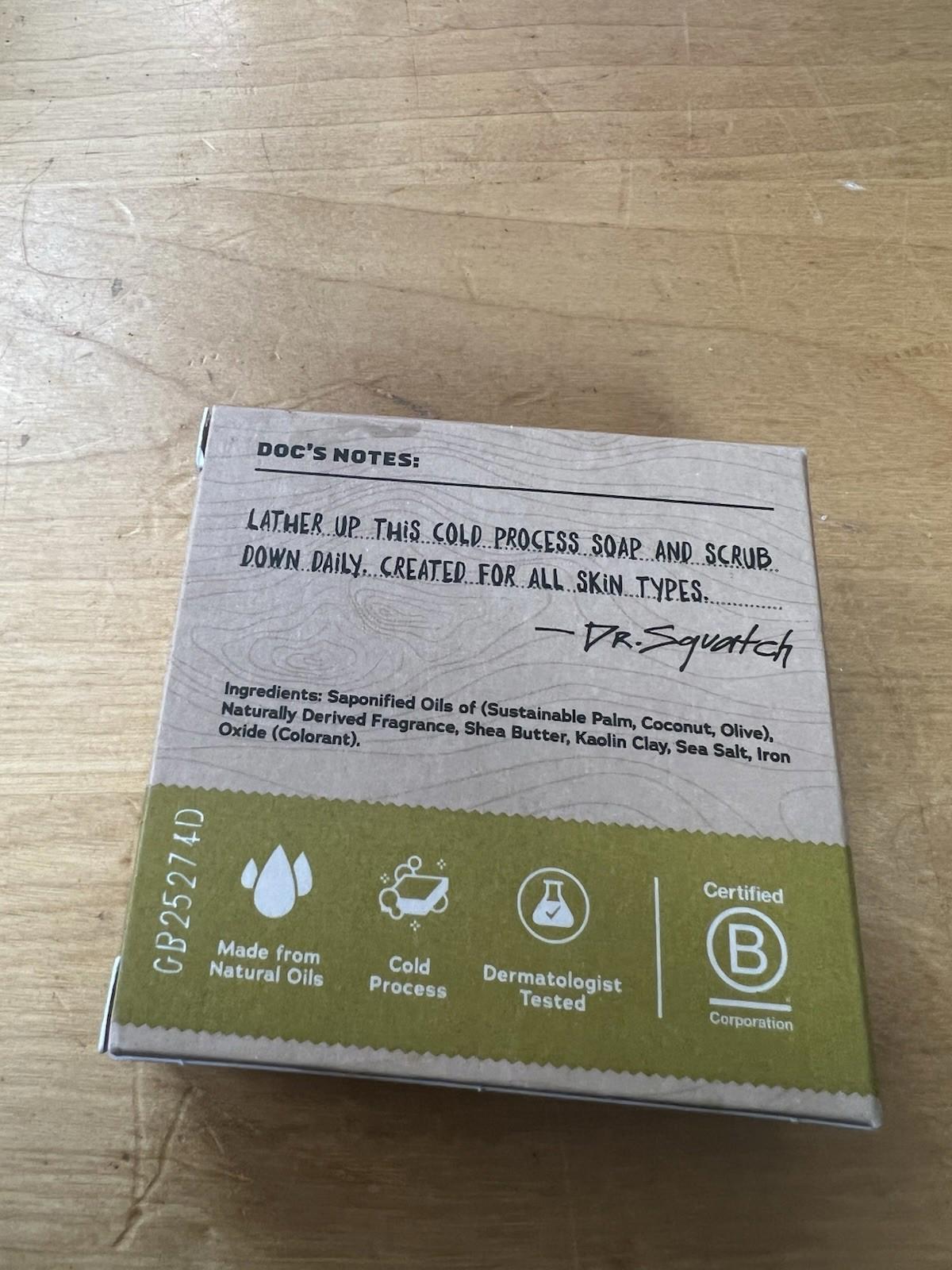 Dr. Squatch Gold Moss Bar Soap