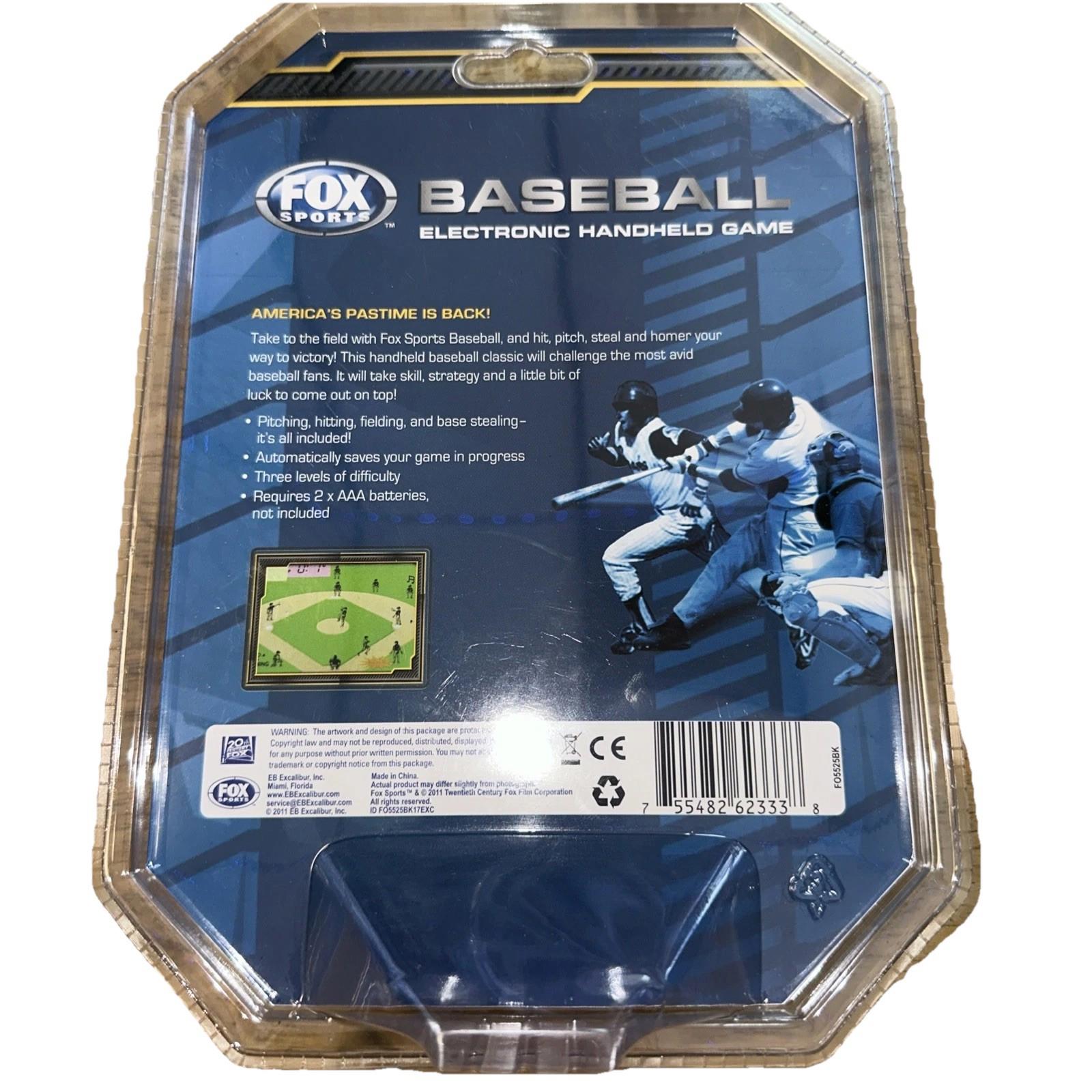 Electronic Baseball Handheld Game Fox Sports MLB Excalibur