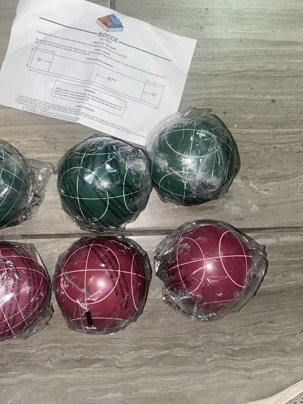 Bocce Ball Set Regulation Size - Lawn Game for Backyard