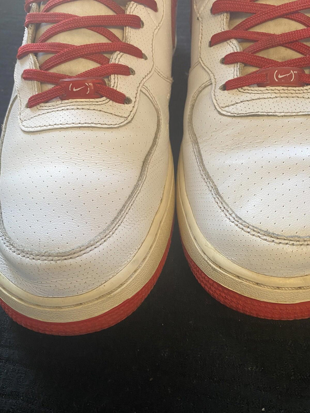 NIKE AIR FORCE 1 MID '07 Size 11 315123105 White/Red Jordan