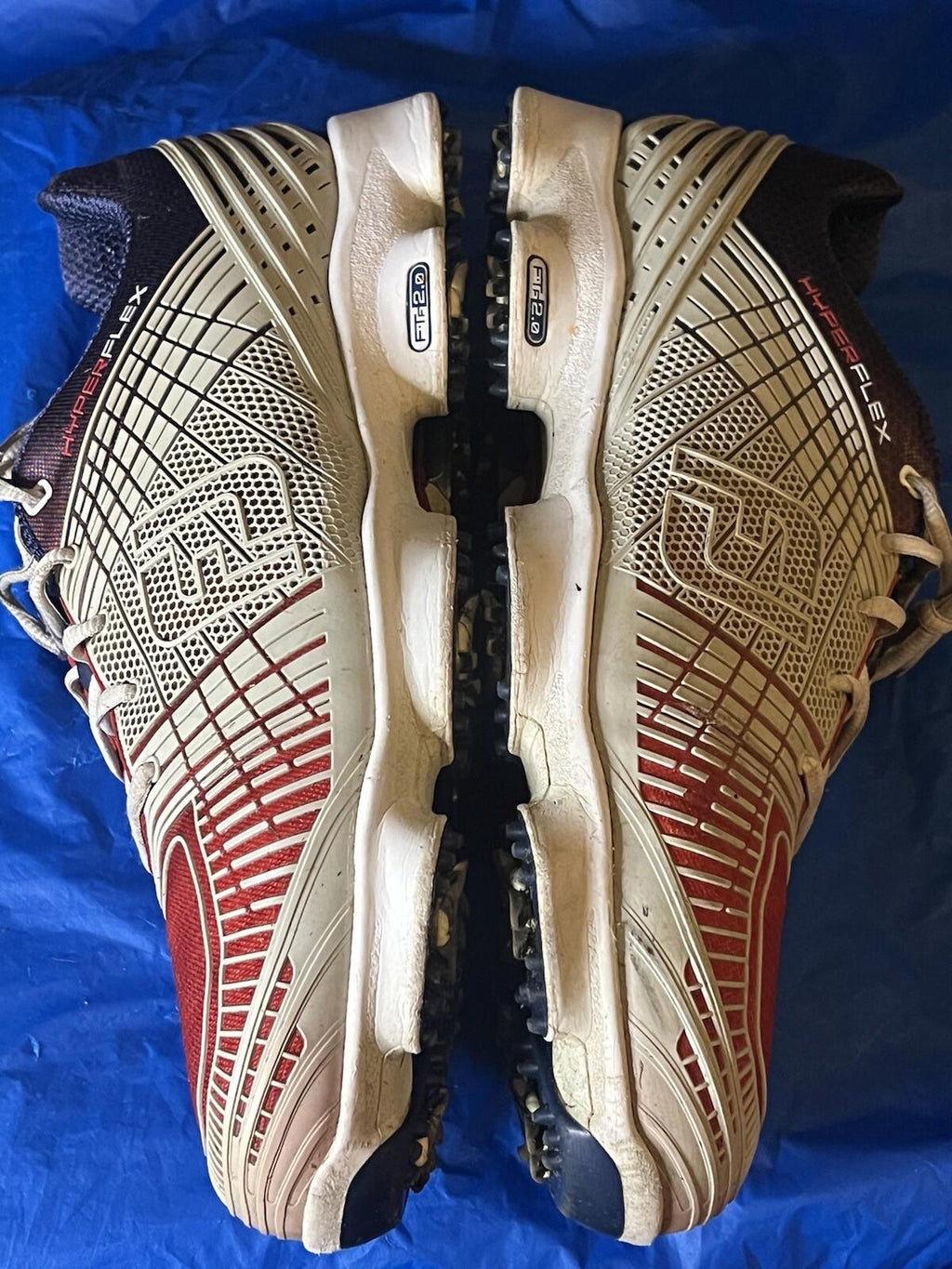 FootJoy Hyperflex 2.0 Golf Shoes Men Size 11.5 Red Blue Whit