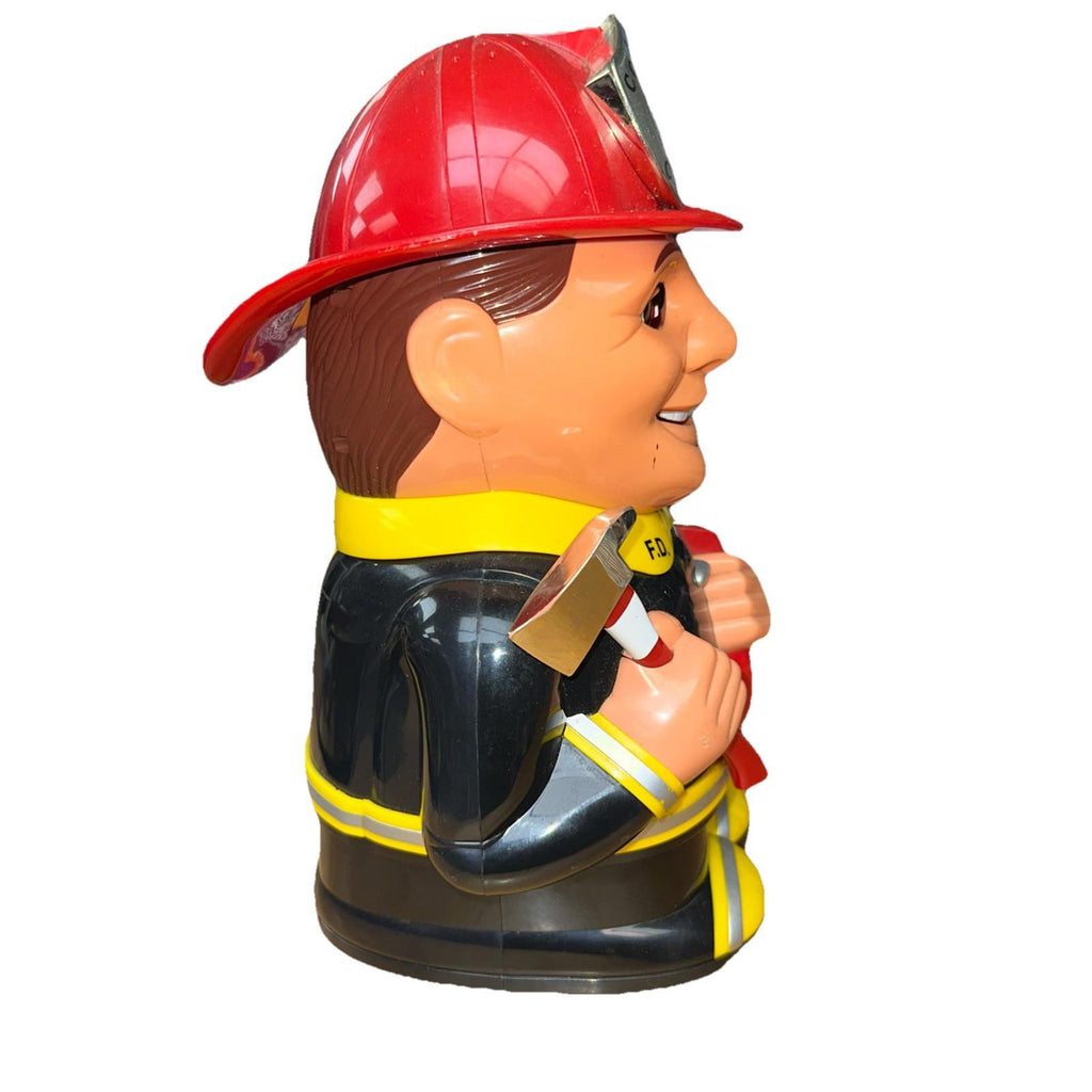 2002 Fun-Damental 11” Fireman Cookie Jar Talks