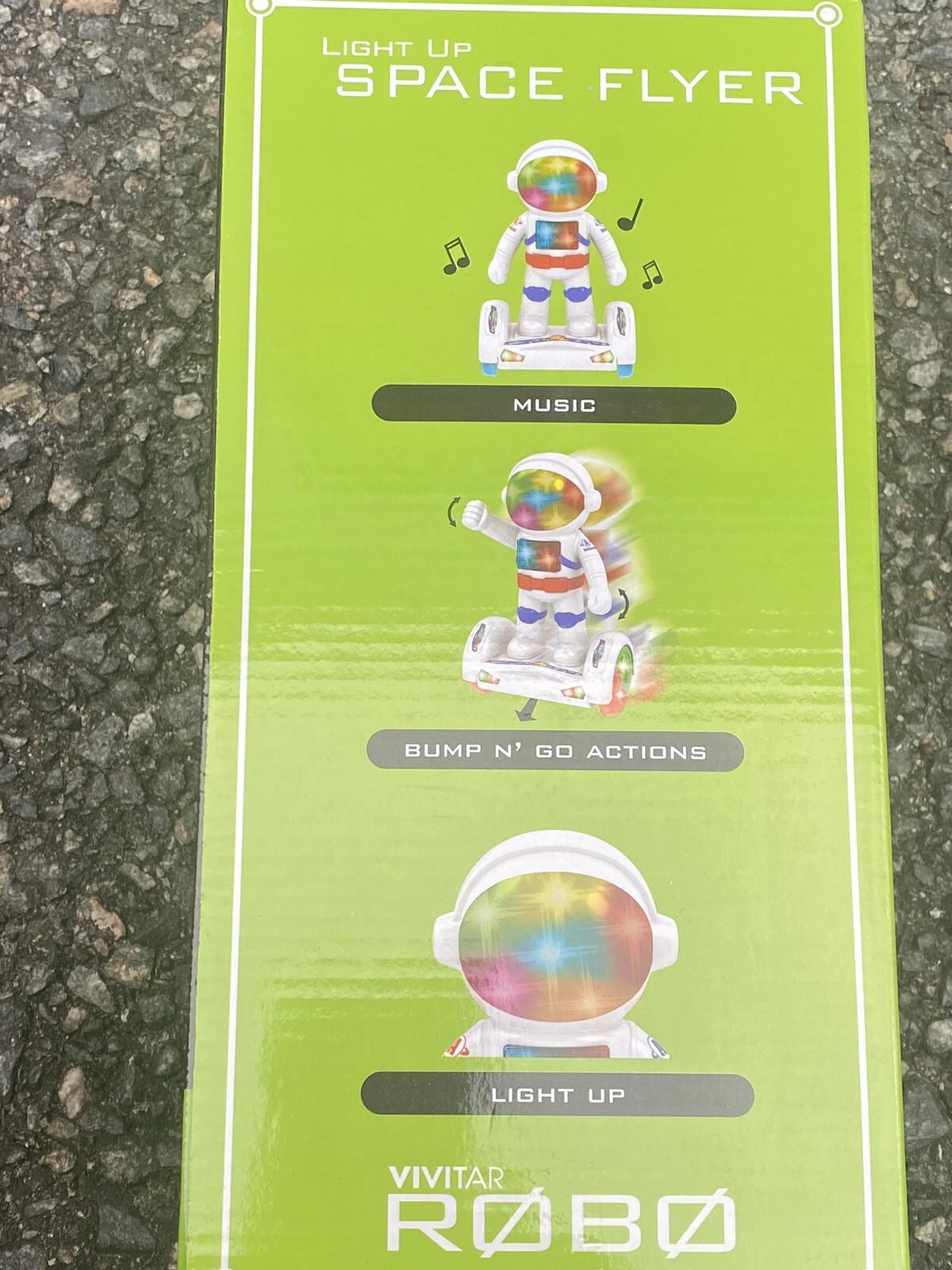 VIVITAR Robo Light Up Space Flyer Music, Bump N Go, Light Up