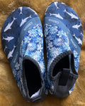 crova toddler shark flower graphics water shoes size 1.5