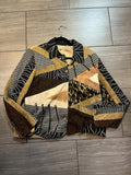 Sandy Starkman Patchwork Animal Print Jacket Size XL